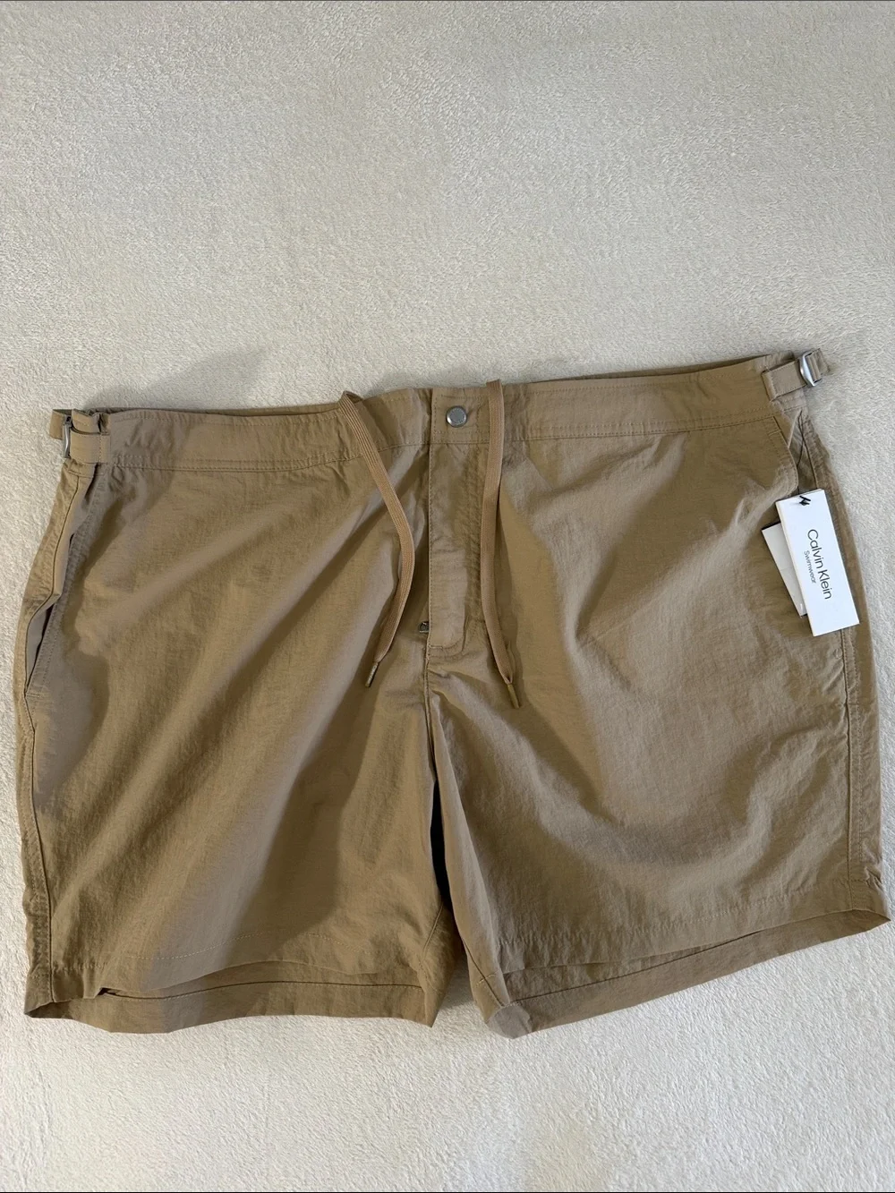 Calvin Klein Men's Tan Swim Trunks